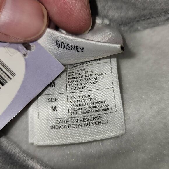 NWT The Disney Store Mens Gray Mickey Mouse Pluto Sweatshirt Medium New‎ - Picture 5 of 5